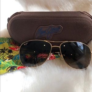 Maui Jim Cliff House Aviator Sunglasses